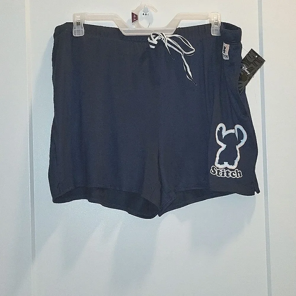 NWT Womans Disney Lilo and Stitch Lounge Shorts 2x and 3x